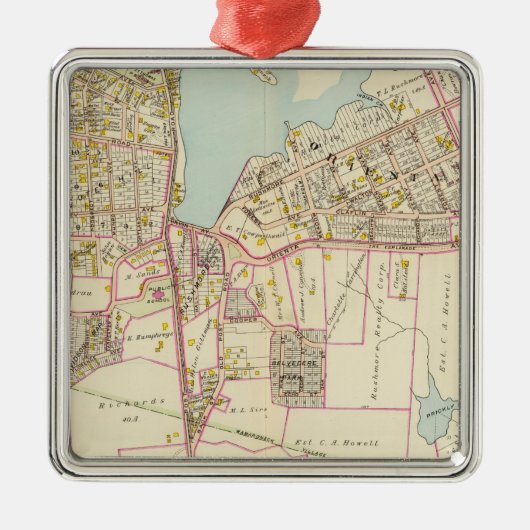 Mamaroneck dorp, New York Metalen Ornament (Voorkant)