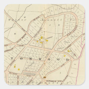 Mamaroneck-stad, New York Vierkante Sticker