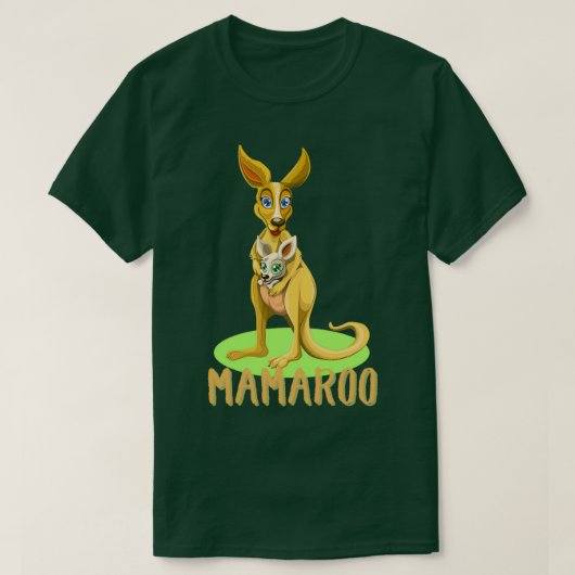 MAMAROO Kangaroo Moederdag T-shirt (Design voorkant)