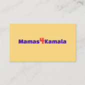 Mamas4Kamala-kaarten Visitekaartje (Voorkant)