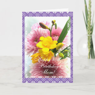 Mama's 80ste verjaardag (fresia's veranderen leeft kaart