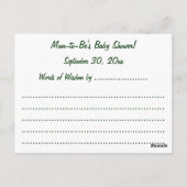 Mama's advies Kaarten, Kinderen w Fire Trucks Briefkaart (Achterkant)