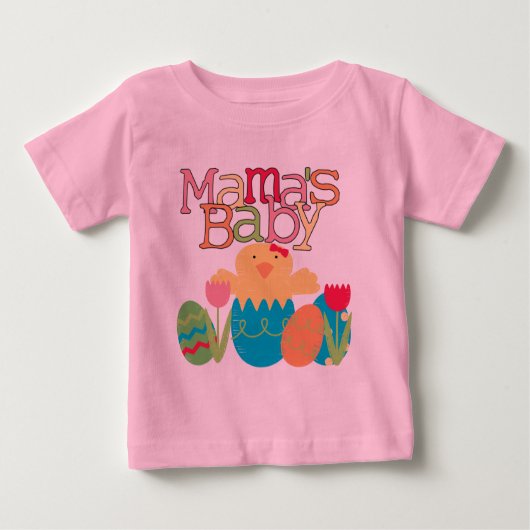 Mama's Baby - Girl Chick Easter T-shirts en cadeau (Voorkant)
