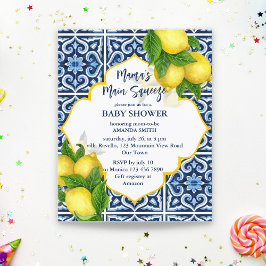 Mama's baby shower-citroenen op het Main Squeeze-p