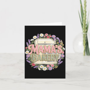 Mamas Bakery Schattig Bakken Dessert Chef Bloemig  Kaart