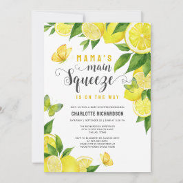 Mama's belangrijkste knijp citroen vlinder Baby sh Kaart