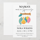 Mama's belangrijkste knijp citrus baby shower uitn kaart (Voorkant / Achterkant)