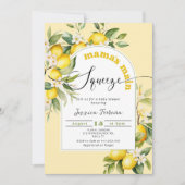 Mamas belangrijkste knijpen citroen citrus baby sh kaart (Voorkant)