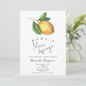 Mama's belangrijkste squeeze Lemon baby shower Kaart (Staand voorkant)