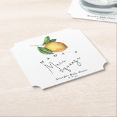 Mama's belangrijkste squeeze Lemon baby shower Kartonnen Onderzetters (Gekanteld)