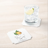 Mama's belangrijkste squeeze Lemon baby shower Kartonnen Onderzetters (Insitu)