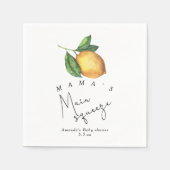Mama's belangrijkste squeeze Lemon baby shower Servet (Voorkant)