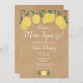 Mama's belangrijkste squeeze rustieke citroen Baby Kaart (Voorkant / Achterkant)