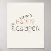 mama's blije kampeerder. Poster & Prints (Voorkant)