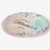 Mama's Bloeiende Viering Bloemen Papieren Bordje (Gekanteld)