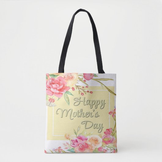 Mama's Blooming Garden: Happy Moederdag Tas (Voorkant)