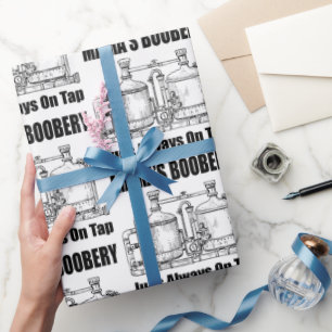 Mama's boekomkoping is altijd op de krap. cadeaupapier