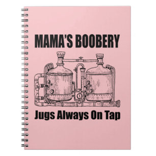 Mama's boekomkoping is altijd op de krap. notitieboek