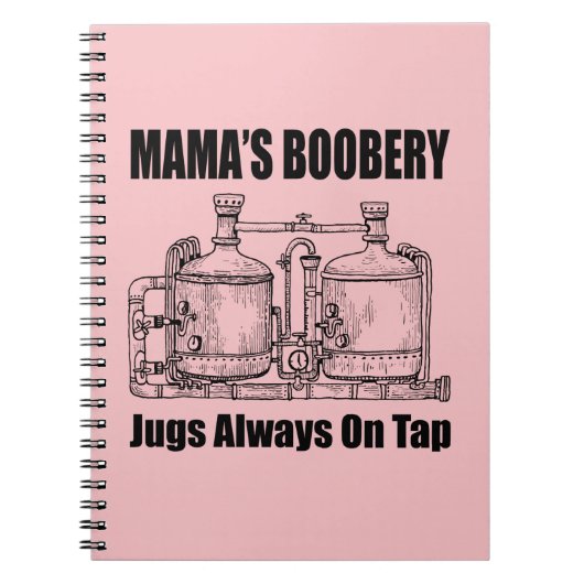 Mama's boekomkoping is altijd op de krap. notitieboek (Voorkant)