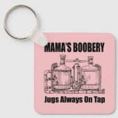 Mama's boekomkoping is altijd op de krap. sleutelhanger (Voorkant)