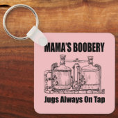 Mama's boekomkoping is altijd op de krap. sleutelhanger (Voorkant)