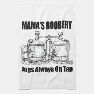 Mama's boekomkoping is altijd op de krap. theedoek