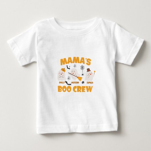 Mama's Boo Crew Kinderen Halloween T-shirt (Voorkant)