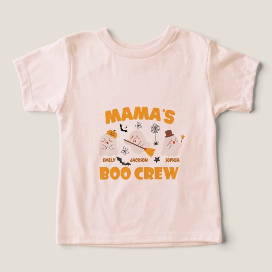 Mama's Boo Crew Kinderen Halloween T-shirt (Design voorkant)