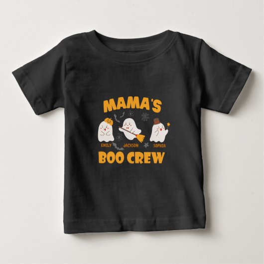Mama's Boo Crew Kinderen Halloween T-shirt (Voorkant)