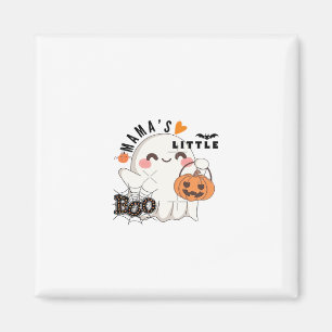 Mama's Boo – Schattig Kawaii Halloween Boo 2025 Gr Magneet