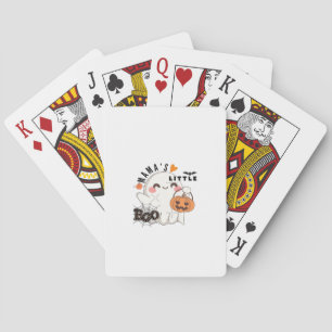 Mama's Boo - Schattigee Kawaii Halloween Boo 2025  Pokerkaarten