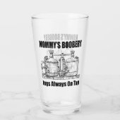 Mama's Boobery Jugs Altijd Op Tap Glas (Achterkant)