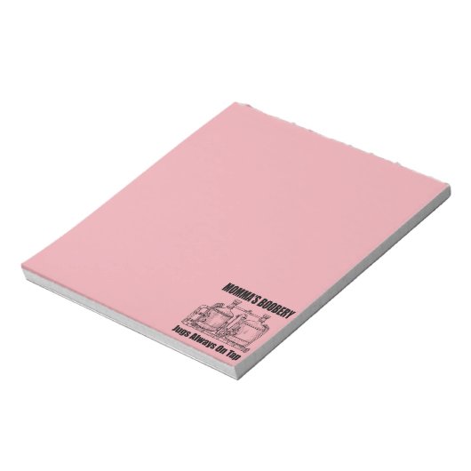 Mama's Boobery Jugs Altijd Op Tap Notitieblok (Linkerzijde)