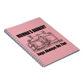 Mama's Boobery Jugs Altijd Op Tap Notitieboek (Rechterzijde)