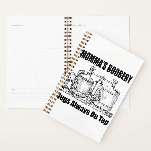 Mama's Boobery Jugs Altijd Op Tap Planner (Display)
