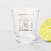 Mama's Boobery Jugs Altijd Op Tap Shot Glas (Achterkant)