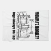 Mama's Boobery Jugs Altijd Op Tap Theedoek (Horizontaal)