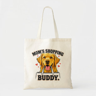 Mama's Boodschappen Buddy Golden Retriever Tote Bag