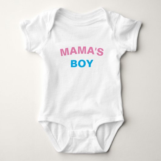 "Mama's Boy" Aardige babybody Romper (Voorkant)