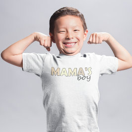Mama's Boy bijpassende roze kleur Boy's T-Shirt