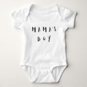 Mama's Boy - Fun Quote Baby Jersey Romper (Voorkant)