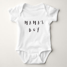 Mama's Boy - Fun Quote Baby Jersey Romper