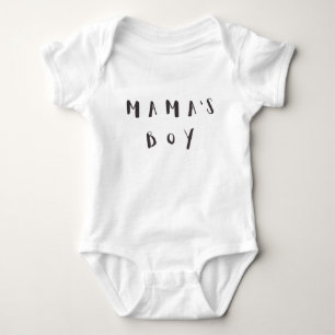 Mama's Boy - Fun Quote Baby Jersey Romper