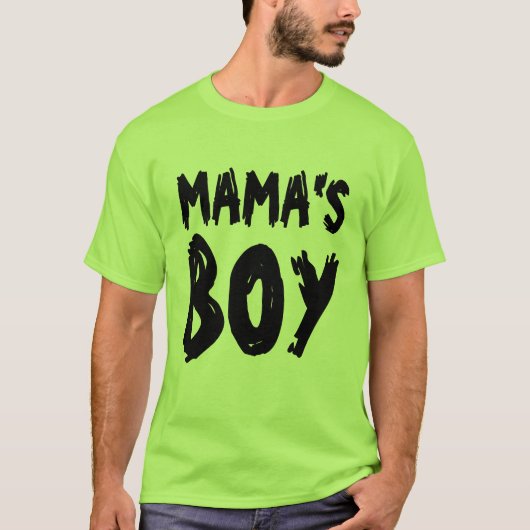 MAMA'S BOY mannen SON T-shirts (Voorkant)