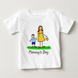 Mama's Boy Moeder and Son Custom Family Shirt