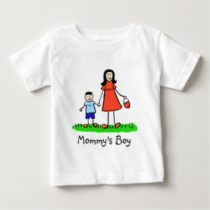 Mama's Boy Moeder and Son Custom Family Shirt