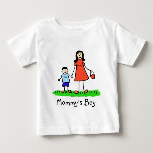 Mama's Boy Moeder and Son Custom Family Shirt (Voorkant)