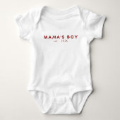Mama's Boy Oprichtingsjaar Romper (Voorkant)