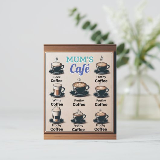 Mama's Cafe Briefkaart (Staand voorkant)