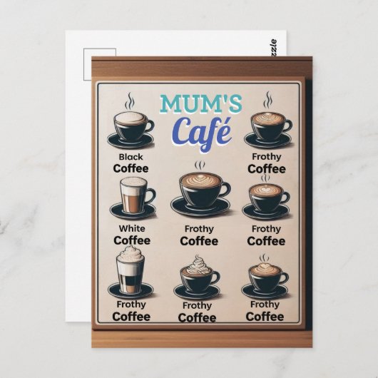 Mama's Cafe Briefkaart (Voorkant / Achterkant)